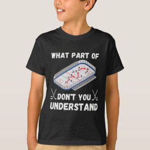 T-shirt Blagues de hockey drôles Hippie ridé Quelle partie