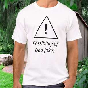 T-shirt Blagues de papa avertissement Humoristique Drôle F