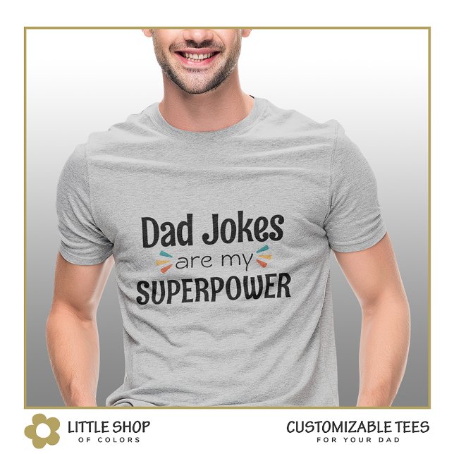 T-shirt Blagues de Papa Drôles Personnalisables Fête des P (Créateur téléchargé)
