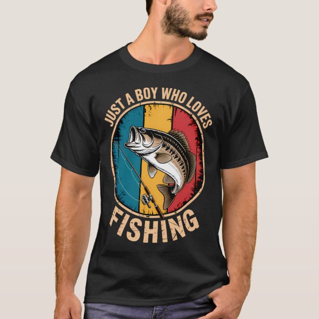 T-shirt Blagues de pêche drôles Pêcheur Poisson (Devant)