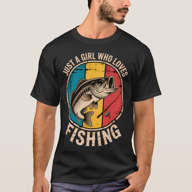 T-shirt Blagues de pêche drôles Pêcheur Poisson Mignon (Devant)