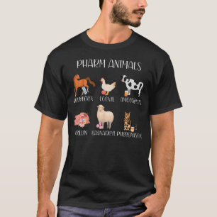 T-shirt Blagues de pharmacie Animaux Ordonnances drôles Mé