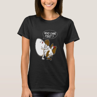T-shirt Blagues drôles d'humour adulte Qui est venu en pre
