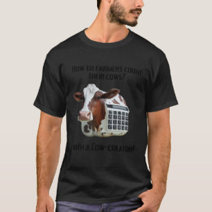 T-shirt Blagues et jeux de mots sur les vaches fermières