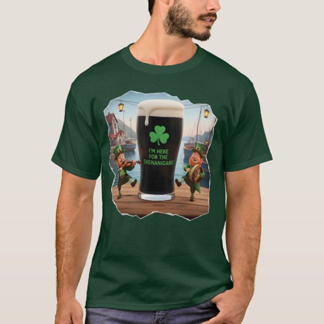 T-shirt Blagues irlandaises de la Saint-Patrick (Devant)