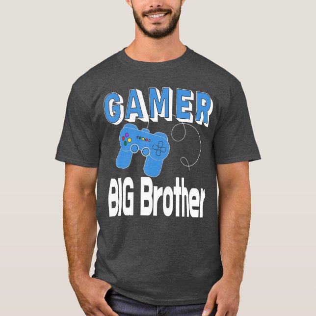 T-shirt Blagues pour Big Brother Blagues de jeu vidéo pour (Devant)
