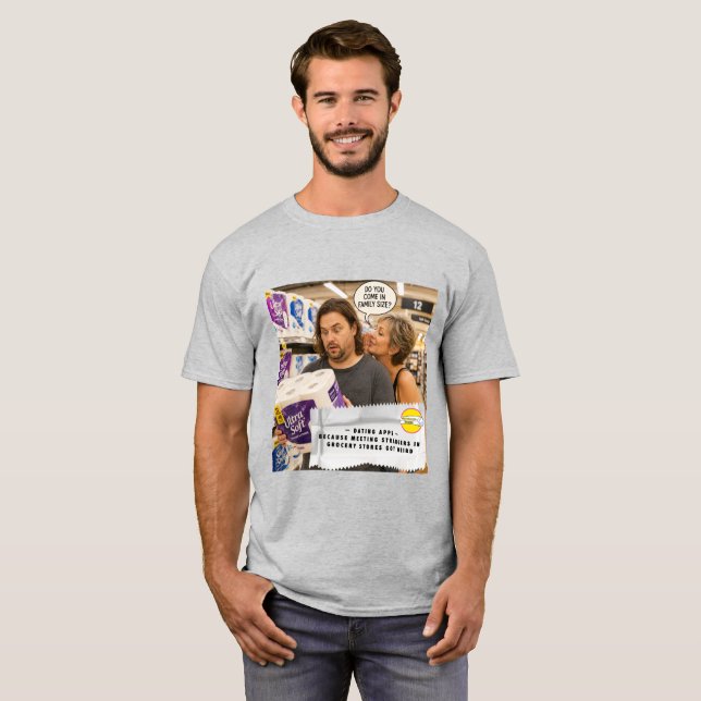 T-shirt Blagues sur les emballages de chewing-gum (Devant entier)