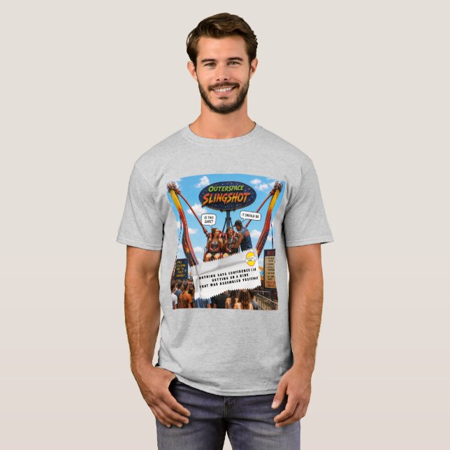 T-shirt Blagues sur les emballages de chewing-gum (Devant entier)