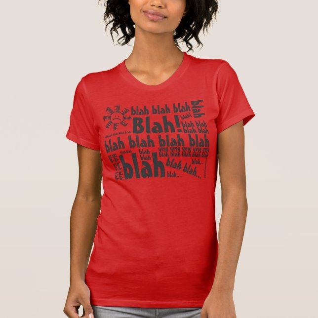 T-shirt Blah - fade… Bavardage (Devant)