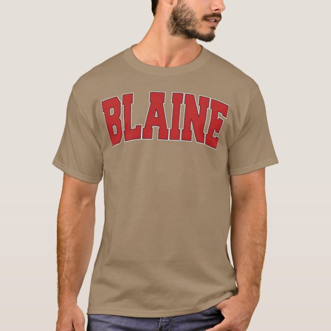 T-shirt Blaine Wa Washington Varsity Style Usa Sports fami (Devant)