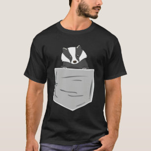 T-shirt Blaireau Dans La Poche Faune Blaireau Dans Sac