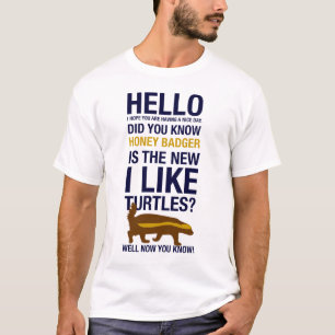 T-shirt blaireau de miel