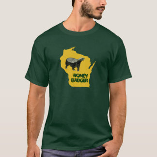 T-shirt Blaireau de miel d'état du Wisconsin