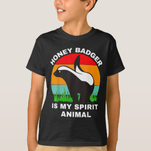 T-shirt Blaireau drôle est mon animal spirituel 