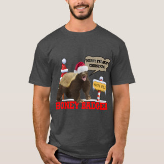 T-shirt Blaireau Joyeux Noël de malade