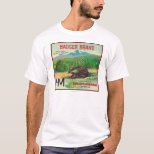 T-shirt Blaireau LabelExeter orange, CA