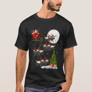 T-shirt Blaireau Père Noël Traîneau Volant Drôle Magique N