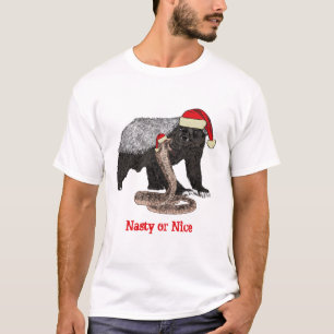 T-shirt Blaireau Snake Citation Drôle Festive Méchant Symp