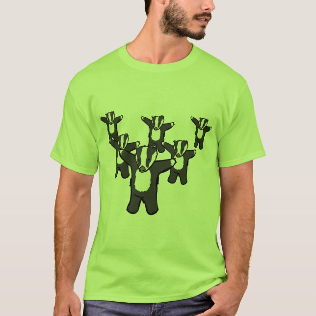 T-shirt Blaireaux de blaireaux de blaireaux (Devant)