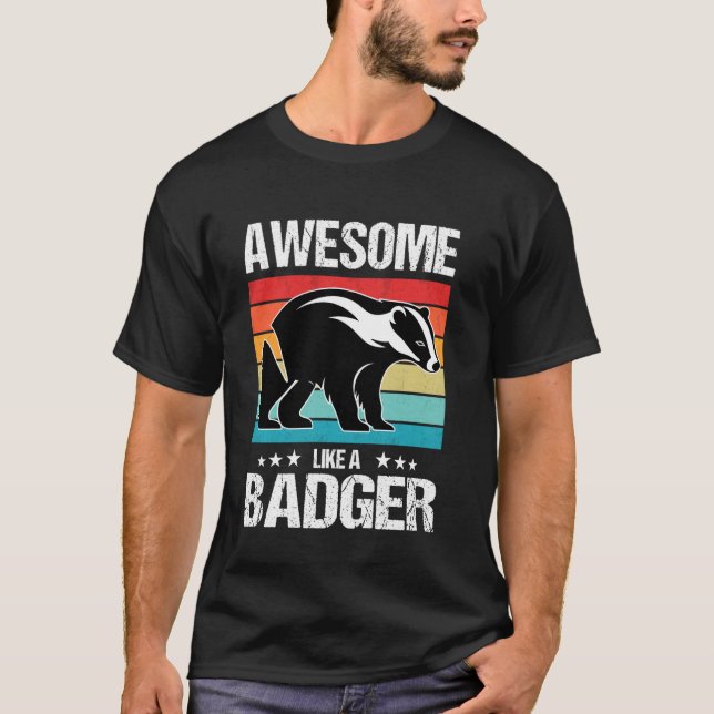 T-shirt Blaireaux Incroyables comme un Blaireau (Devant)