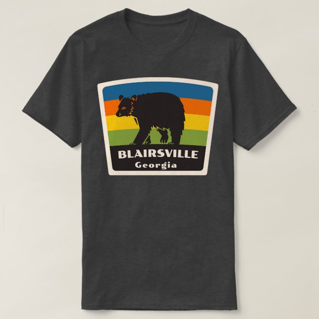 T-shirt Blairsville Georgia Roaming Mountain Ours (Design devant)