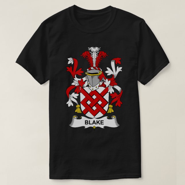 T-shirt Blake Coat of Arms Family Crest  (Design devant)