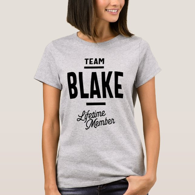 T-shirt Blake Nom personnalisé Anniversaire Cadeau (Devant)