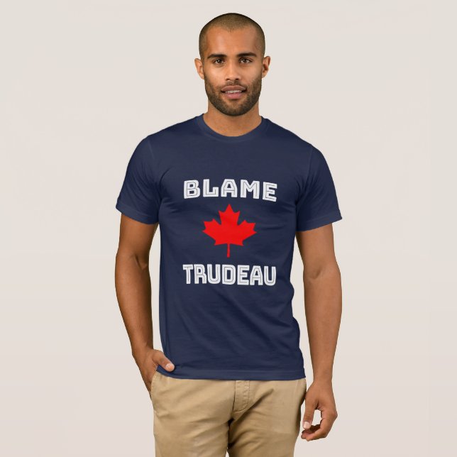 T-Shirt Blâme Trudeau (Devant entier)
