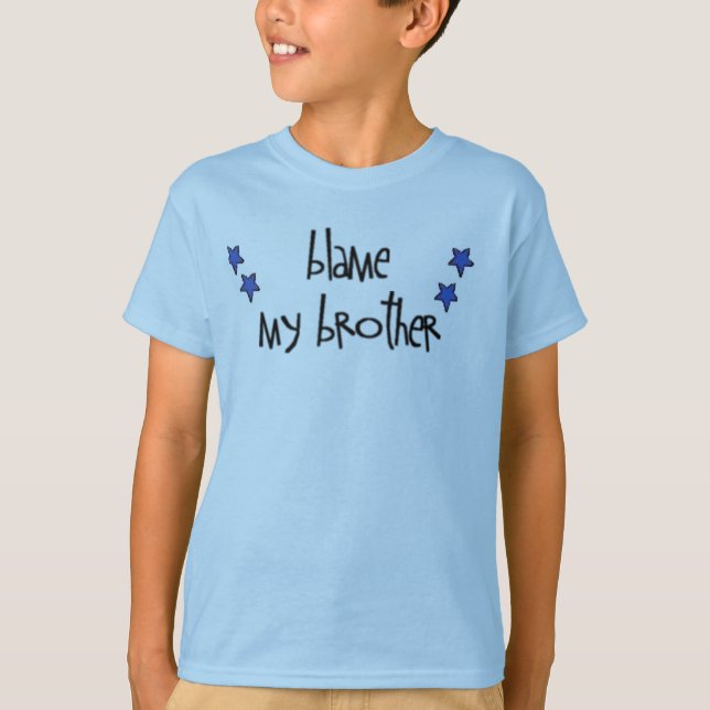 T-shirt blâmer mon frère (Devant)