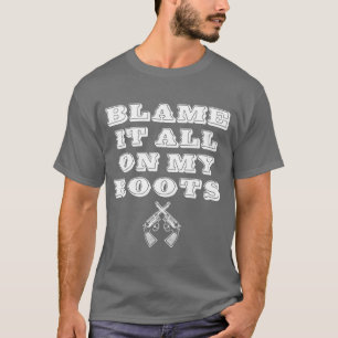 T-shirt Blâmer tout sur mes racines Country Music mème Cit