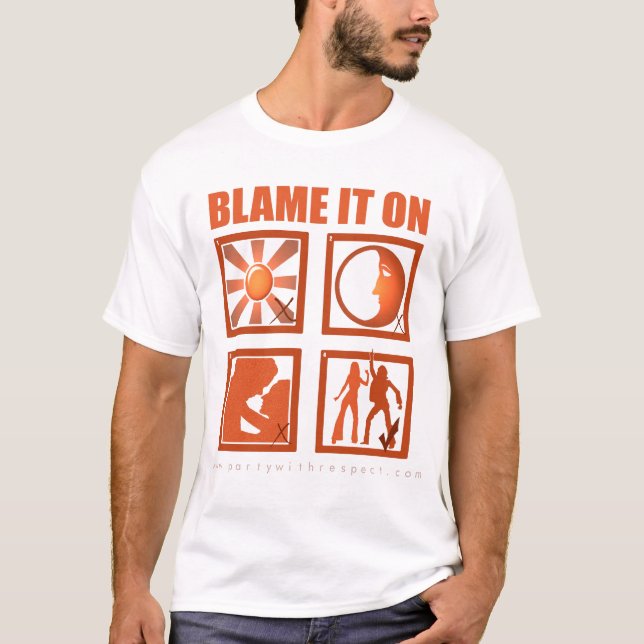 T-shirt Blâmez-le sur la boogie (Devant)