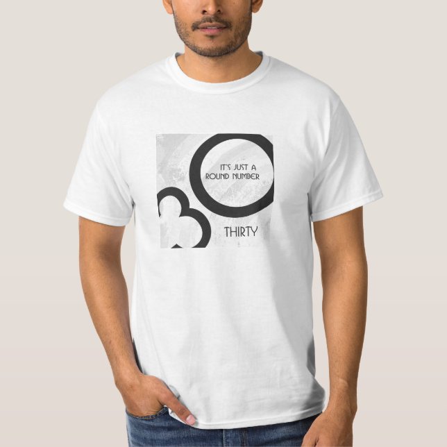 T-shirt Blanc 30 Décennie Anniversaire (Devant)