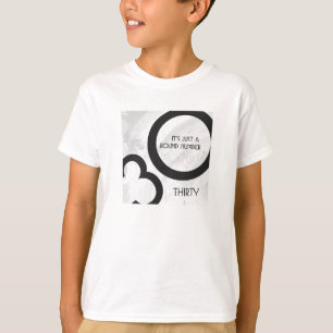 T-shirt Blanc 30 Décennie Anniversaire