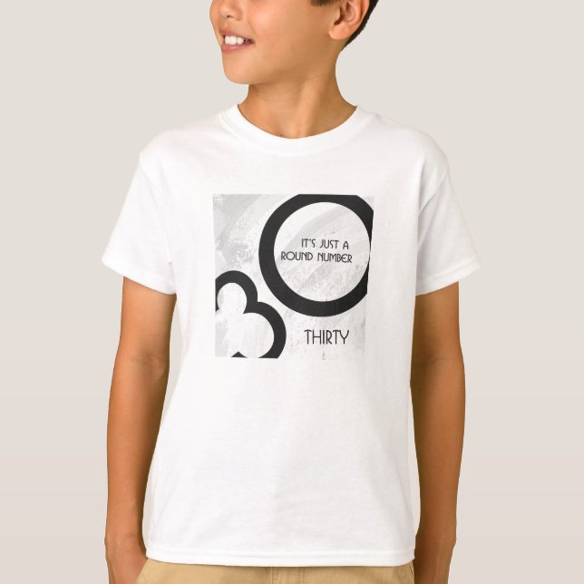 T-shirt Blanc 30 Décennie Anniversaire (Devant)