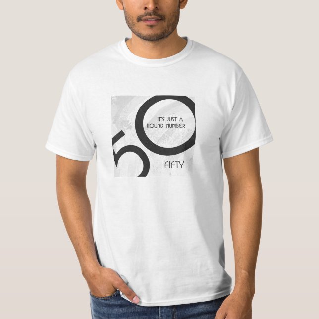 T-shirt Blanc 50 Décennie Anniversaire (Devant)