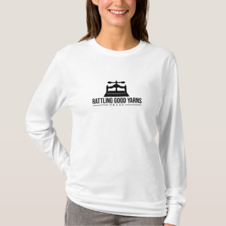 T-shirt blanc à long feutre pour femmes