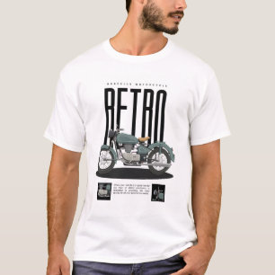 T-Shirt blanc à manches courtes avec patrimoine de