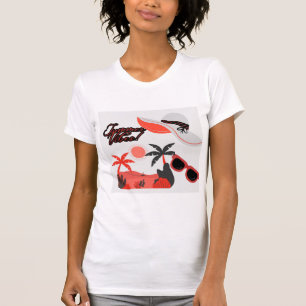 T-shirt blanc à manches courtes pour femmes ambian