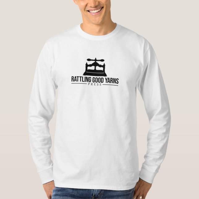 T-shirt blanc à manches longues (Devant)