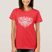 Blanc Abstrait Broken Heart Conception tribale