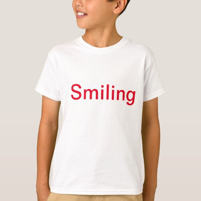 T-shirt blanc adorable pour enfants (Devant)