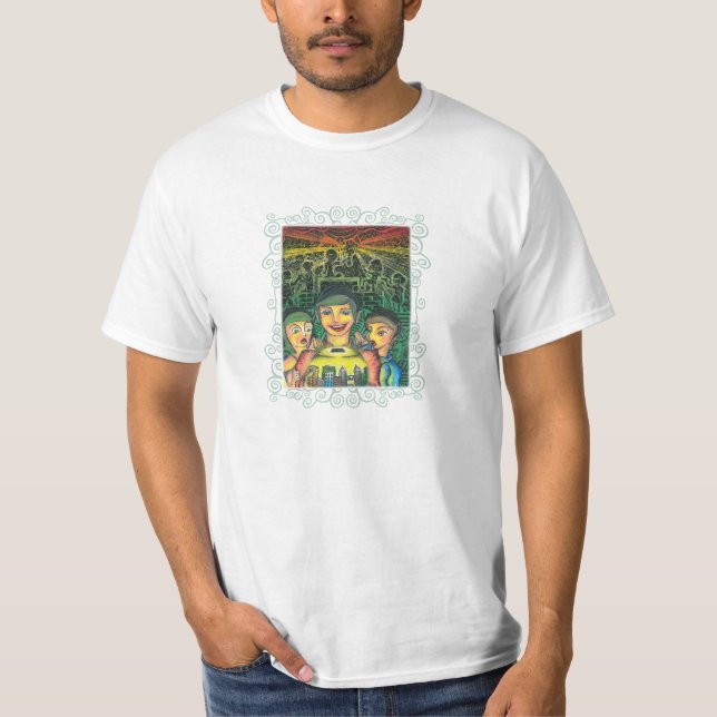 T-shirt blanc adulte (Devant)