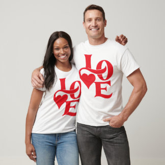 T-Shirt Blanc "Amour"