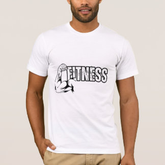 T-shirt blanc avec design fitness
