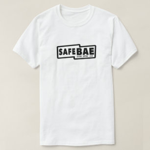 T-shirt blanc avec logo noir