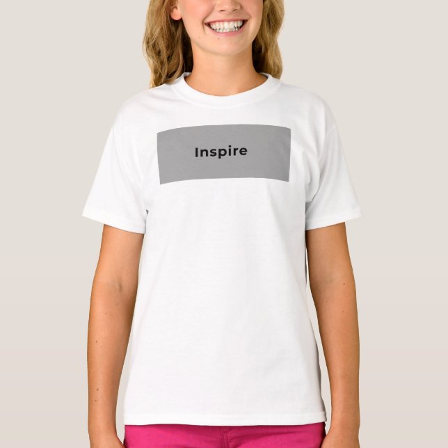 T-shirt blanc avec un beau design (Devant)