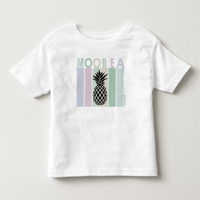 T-SHIRT BLANC  BÉBÉ  "Mo'orea" By Itata'e (Devant)