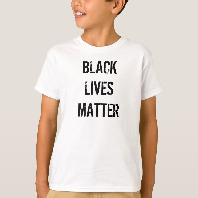 T-shirt blanc Black Lives Matter | Enfants (Devant)