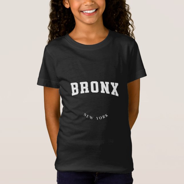 T-shirt blanc Bronx New York (Devant)