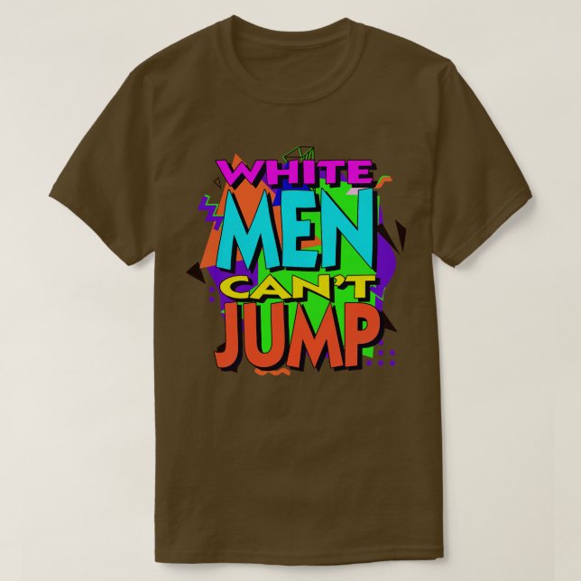T-shirt Blanc Cant Jump 90s Blast Colorway (Design devant)